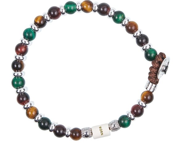 Bracelet Gerba Homme Born in Acier Pietre dure BORN 33 - BORN 33